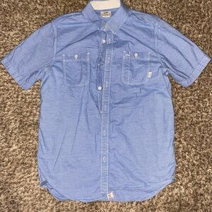 Vans Blue Casual Button Down Shirt